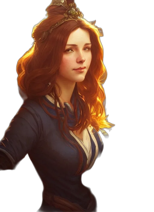 jacket, staff, face, crown transparent PNG cut-out