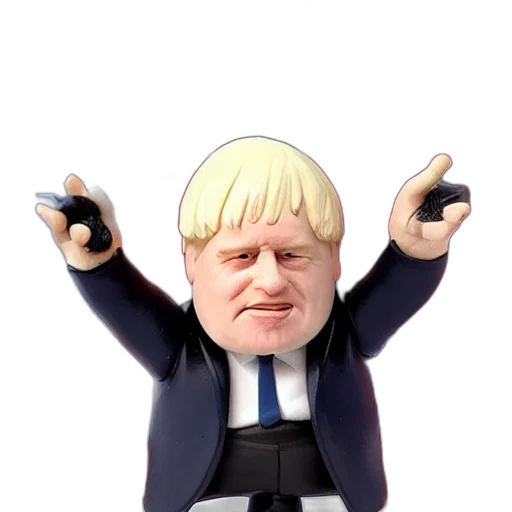 cartoon, boris, johnson, action transparent PNG cut-out