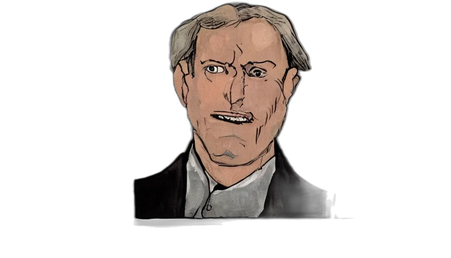 face, jacket, staff, cartoon transparent PNG cut-out