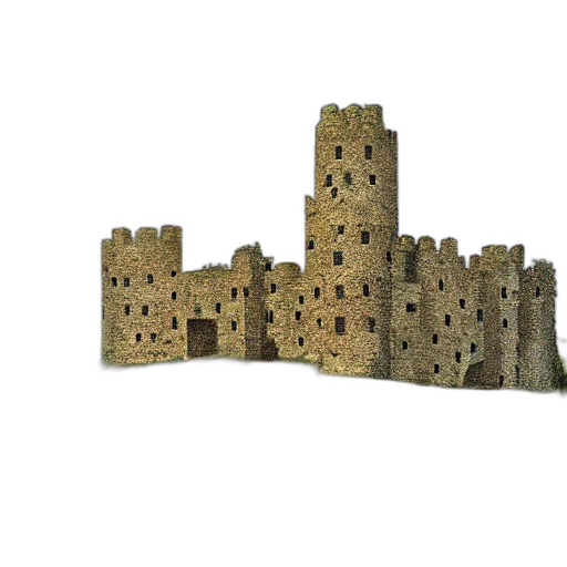 building, crown, 3d render, concept art transparent PNG cut-out