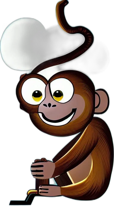 staff, animal, creature, cartoon transparent PNG cut-out
