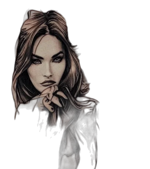 face, photorealistic, comic book art, concept art transparent PNG cut-out