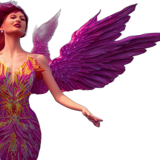 dress, concept art, fantasy art, 3d render transparent PNG cut-out