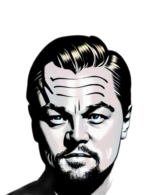 face, comic book art, cartoon, concept art transparent PNG cut-out