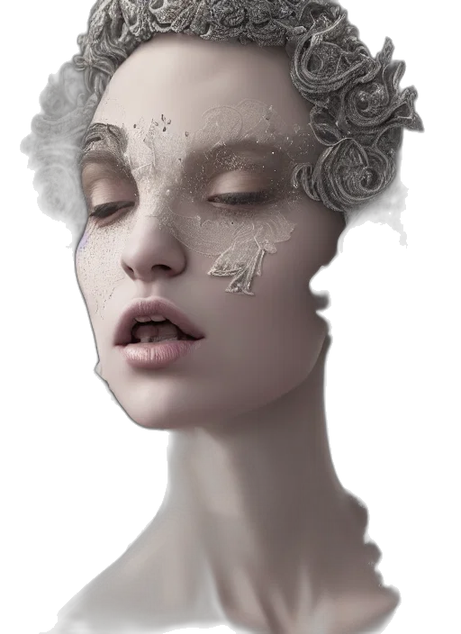 mask, face, crown, jewelry transparent PNG cut-out