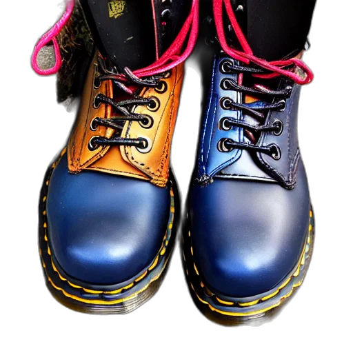 shoes, photorealistic, 3d render, colorful transparent PNG cut-out