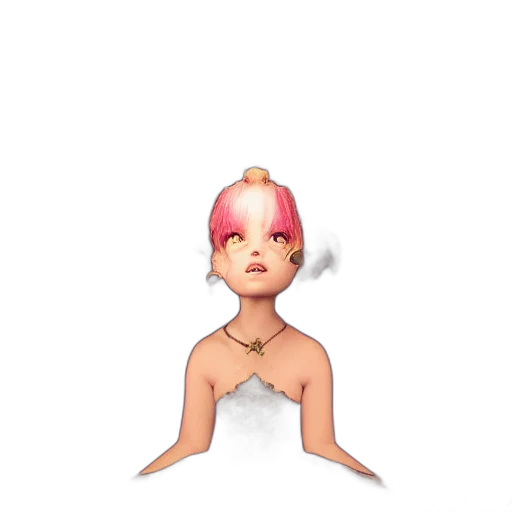 creature, face, hair, mask transparent PNG cut-out