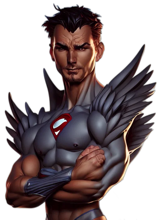 comic book art, fantasy art, concept art, photorealistic transparent PNG cut-out