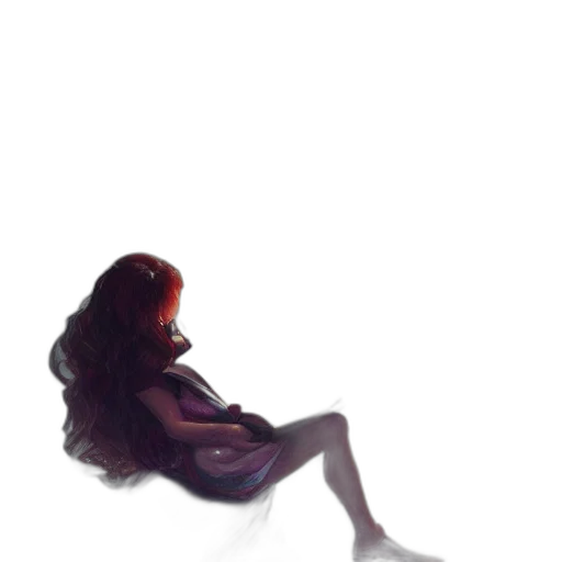 dress, hair, creature, crown transparent PNG cut-out