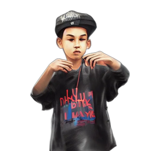 jacket, face, photorealistic, cartoon transparent PNG cut-out