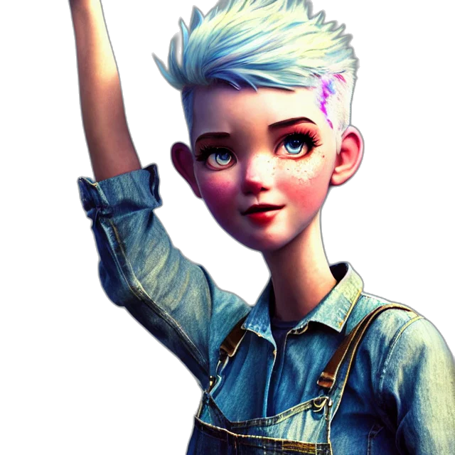 staff, face, jacket, robot transparent PNG cut-out