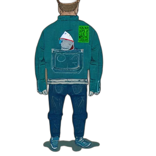 jacket, robot, mask, face transparent PNG cut-out