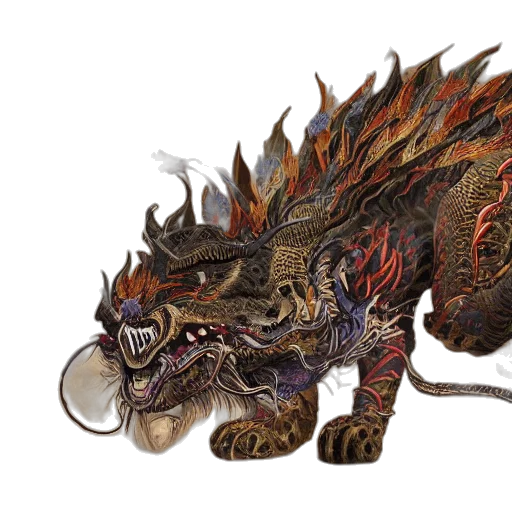 dragon, creature, staff, concept art transparent PNG cut-out