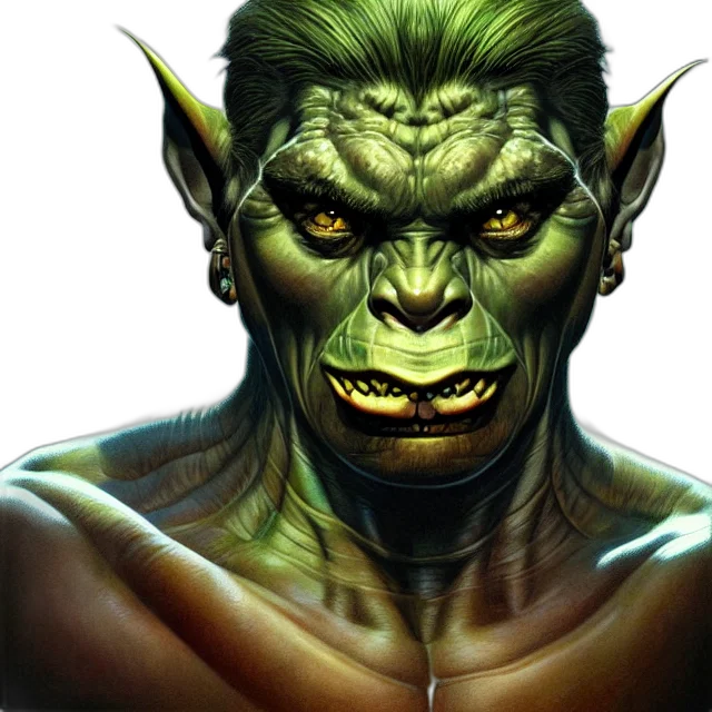 face, mask, creature, photorealistic transparent PNG cut-out
