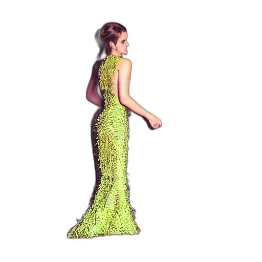 dress, 3d render, pixel art, photorealistic transparent PNG cut-out