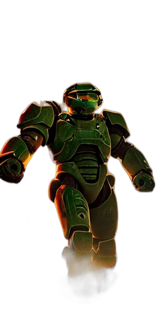 robot, weapon, 3d render, concept art transparent PNG cut-out