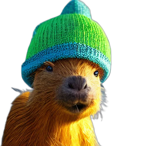 hat, animal, creature, staff transparent PNG cut-out