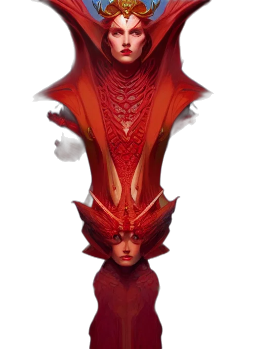 mask, crown, dress, creature transparent PNG cut-out