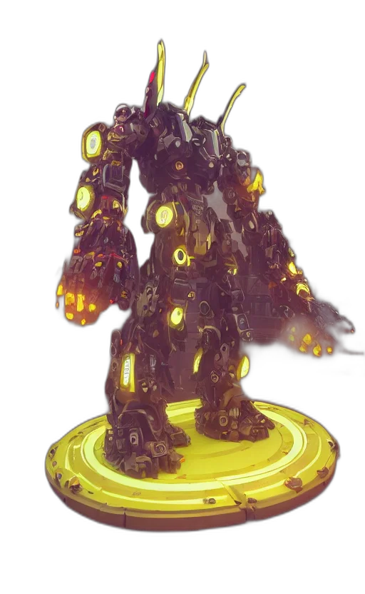 robot, weapon, creature, staff transparent PNG cut-out