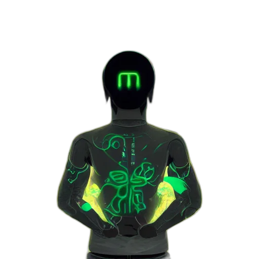 jacket, robot, mask, staff transparent PNG cut-out