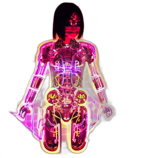 robot, jewelry, 3d render, concept art transparent PNG cut-out