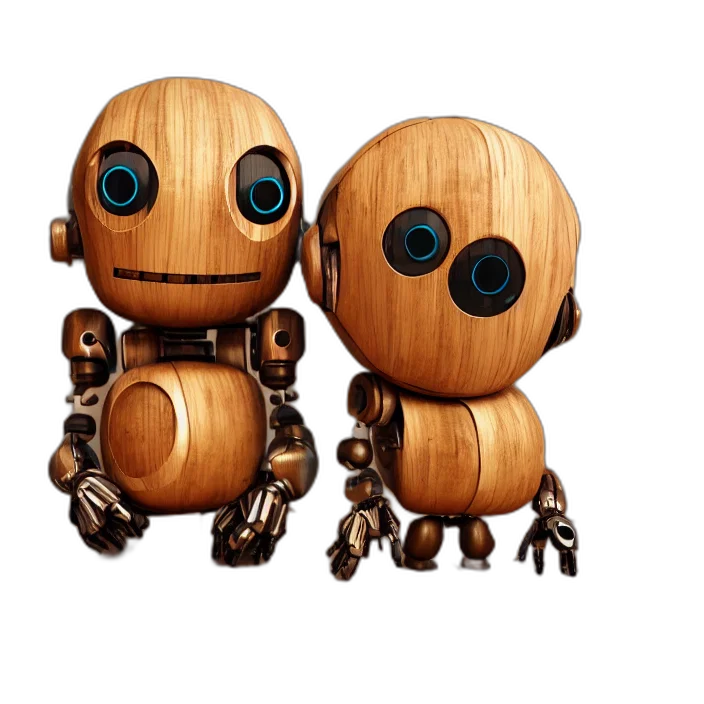 robot, 3d render, concept art, pixel art transparent PNG cut-out