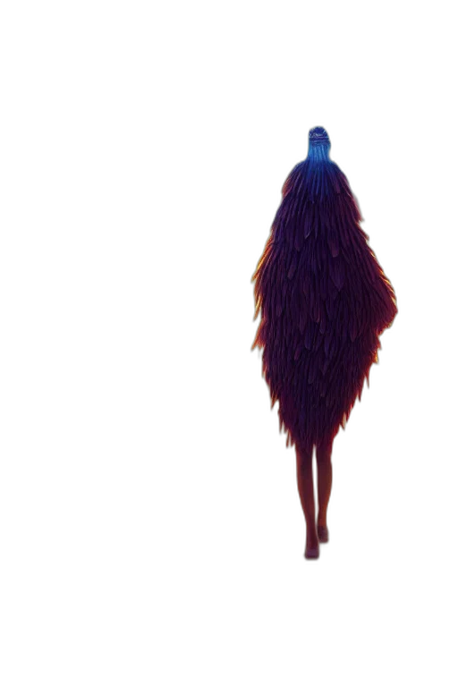 hair, dress, jacket, creature transparent PNG cut-out