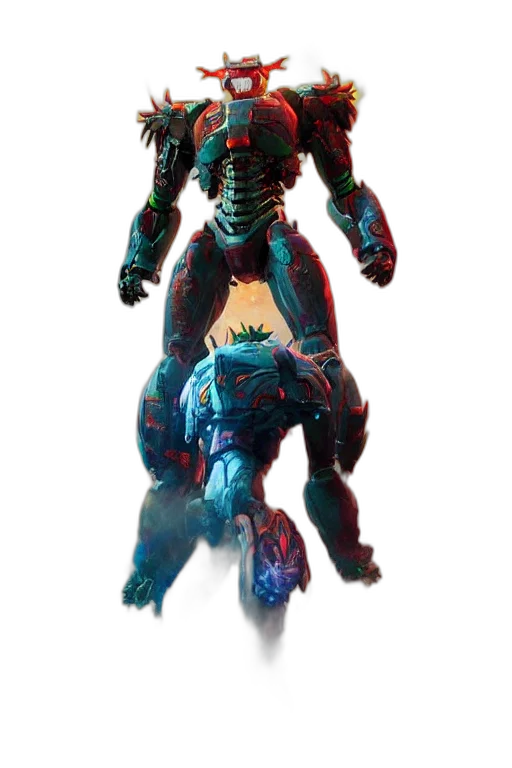 creature, robot, animal, dragon transparent PNG cut-out