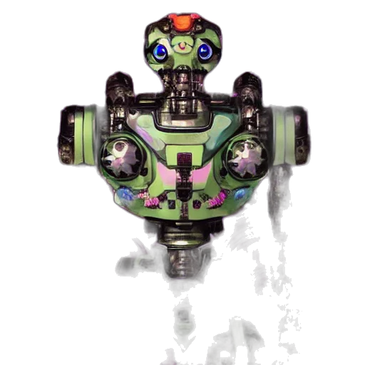 robot, weapon, mask, staff transparent PNG cut-out