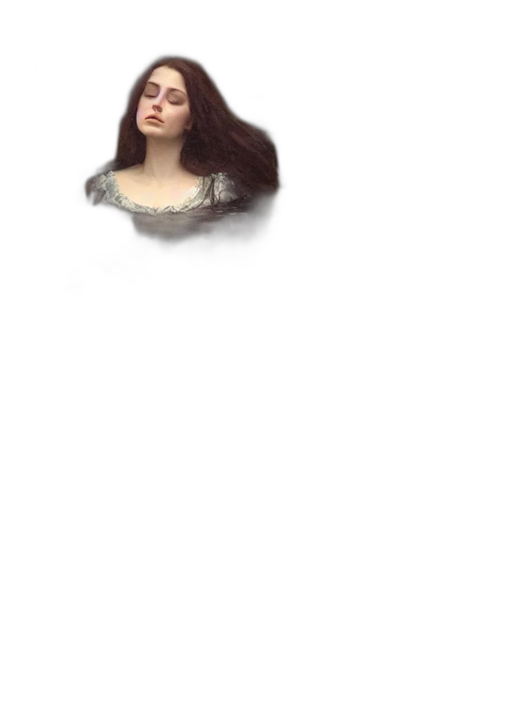 face, dress, hair, creature transparent PNG cut-out
