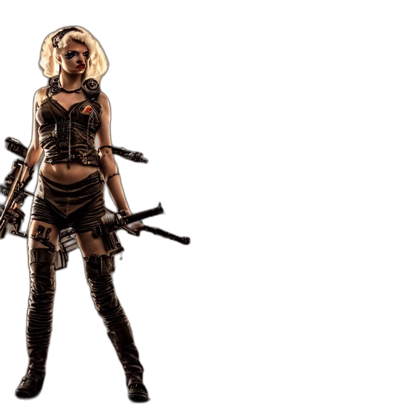 weapon, concept art, comic book art, 3d render transparent PNG cut-out