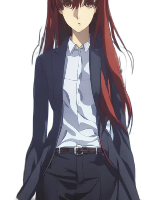staff, dress, jacket, hair transparent PNG cut-out