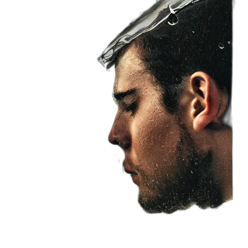 face, hair, mask, crown transparent PNG cut-out