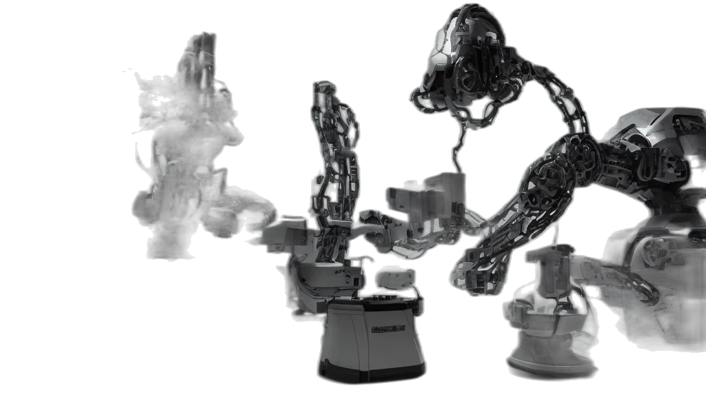 robot, jewelry, concept art, 3d render transparent PNG cut-out