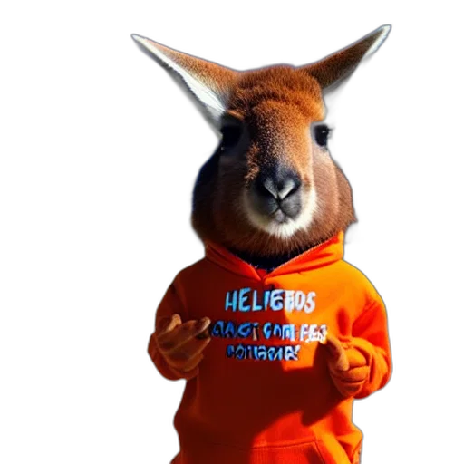 animal, jacket, staff, portrait transparent PNG cut-out