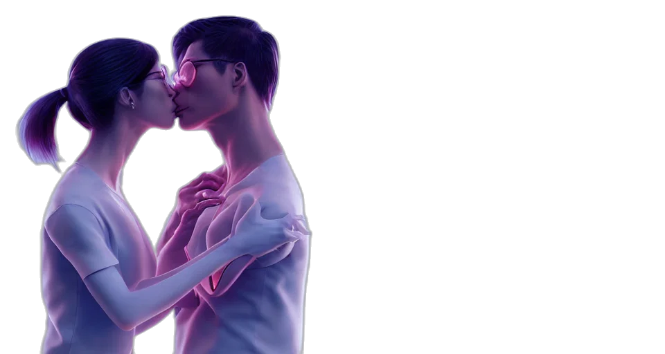 concept art, cyberpunk, vaporwave, 3d render transparent PNG cut-out