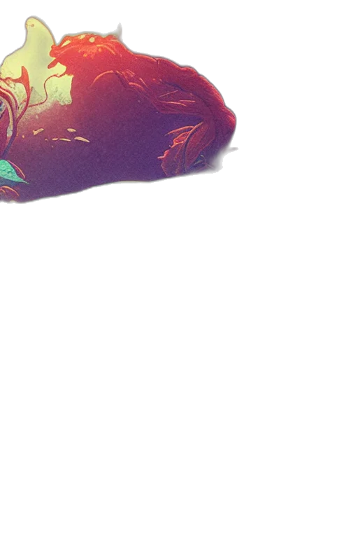 dragon, mask, face, hair transparent PNG cut-out