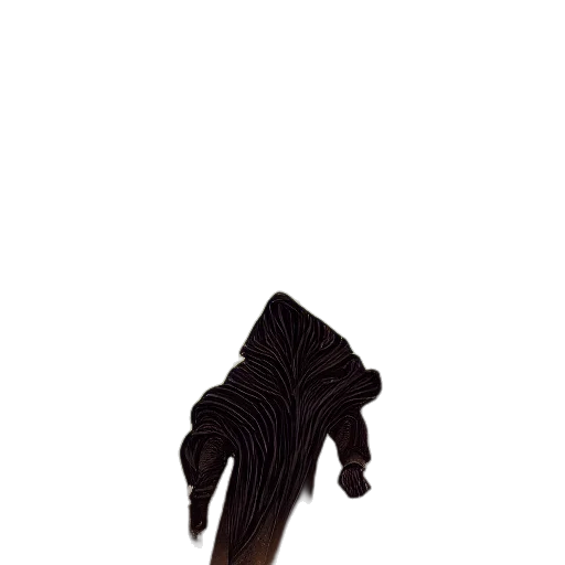 hair, staff, shoes, hat transparent PNG cut-out