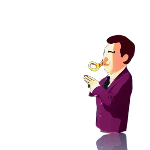 staff, cartoon, 3d render, concept art transparent PNG cut-out