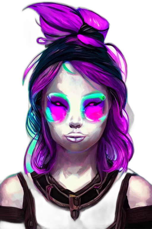 face, mask, fantasy art, cyberpunk transparent PNG cut-out