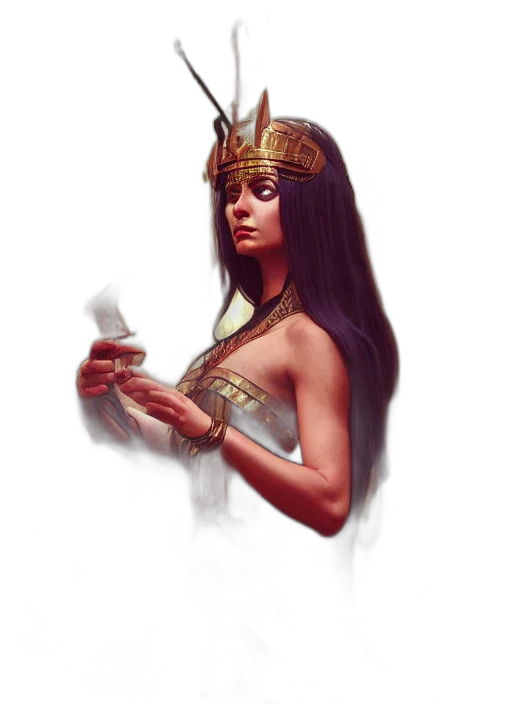 jewelry, crown, staff, fantasy art transparent PNG cut-out