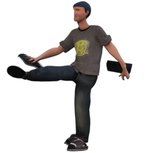 staff, shoes, 3d render, concept art transparent PNG cut-out