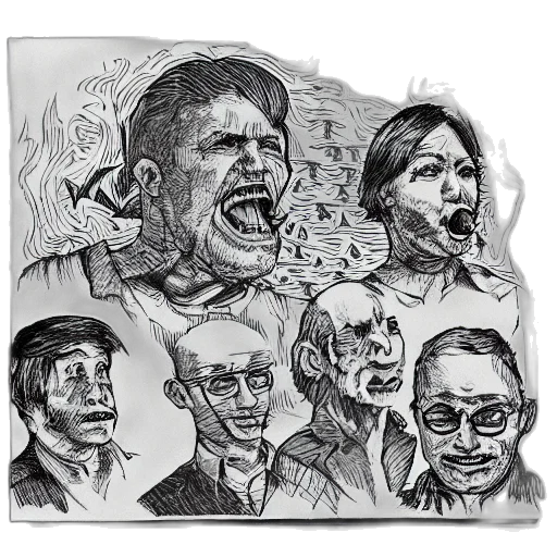 mask, face, staff, comic book art transparent PNG cut-out