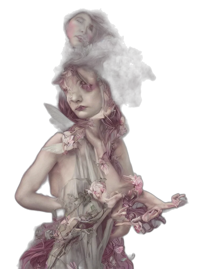 dress, crown, creature, mask transparent PNG cut-out
