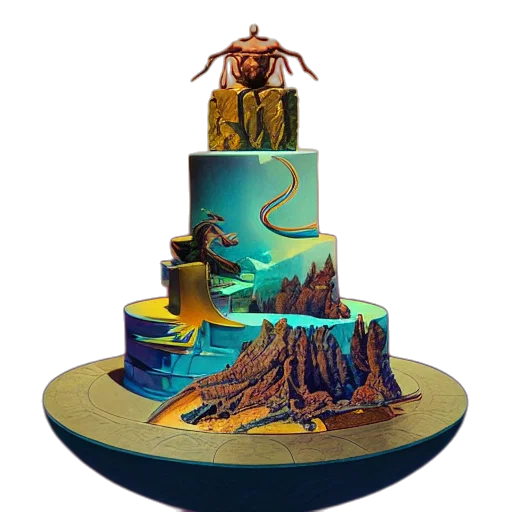 crown, concept art, 3d render, fantasy art transparent PNG cut-out
