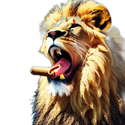 animal, crown, photorealistic, concept art transparent PNG cut-out