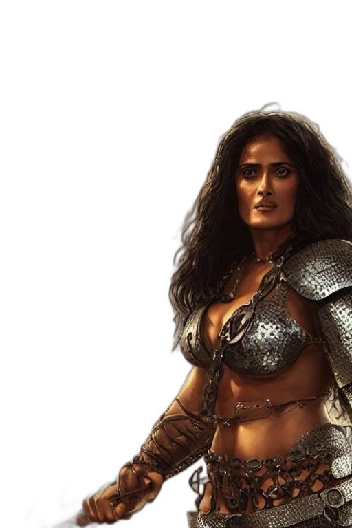 fantasy art, concept art, comic book art, portrait transparent PNG cut-out