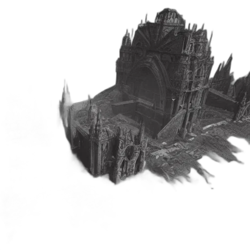 crown, dragon, building, concept art transparent PNG cut-out