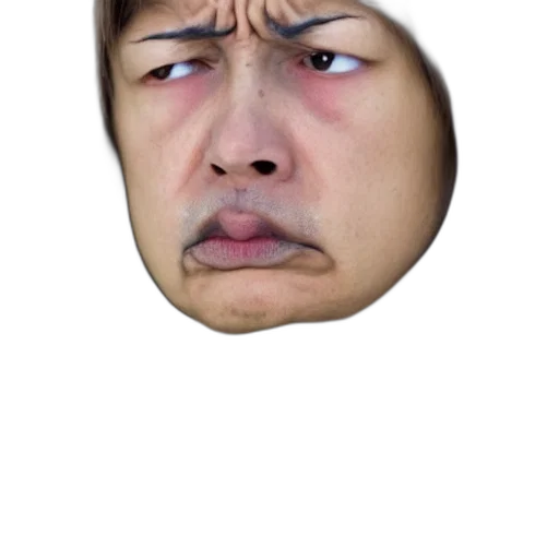 face, mask, staff, creature transparent PNG cut-out