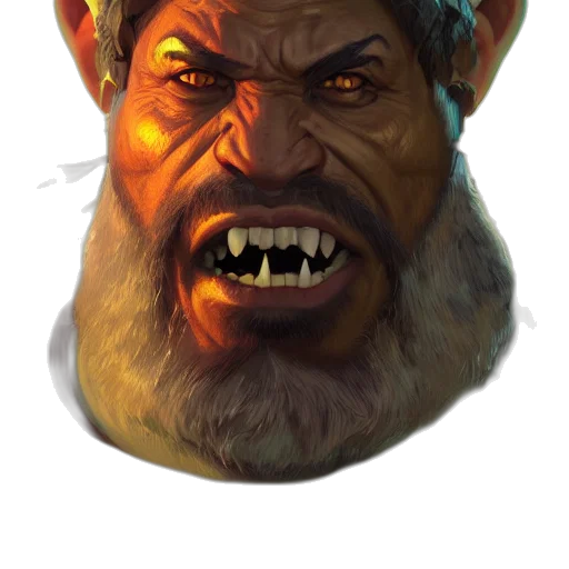 face, mask, creature, staff transparent PNG cut-out